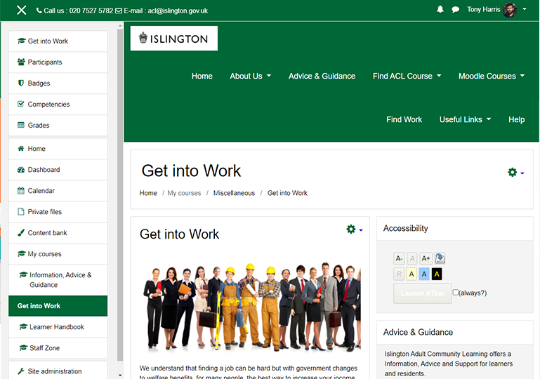 Islington Get Into Work Screenshot